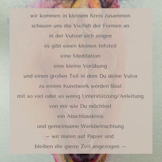 Vulva Painting Workshop mit Aika